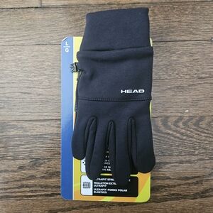HEAD Men's Black Gloves with Insulation